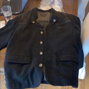 Rascher Loden Jacket, Virgin Wool/Suede, Size 44